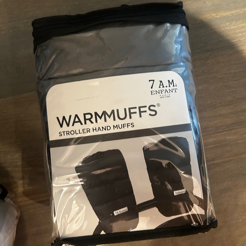 7 A.M. Enfant Black Warmmuffs Stroller Hand Muffs